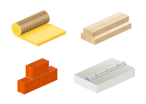Mat&eacute;riaux de construction vectoriels 1