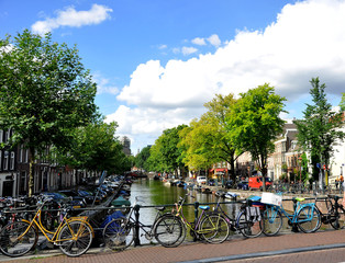 Fototapeta premium Beautiful old architecture of Amsterdam