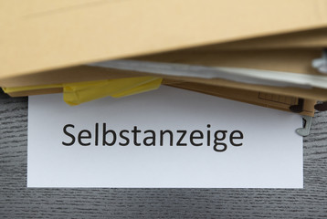 Steuer Recht - Selbstanzeige