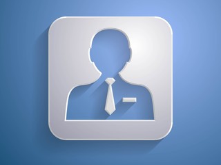 3d Vector illustration of  businessman icon