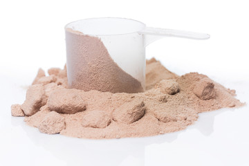 Protein powder and scoop