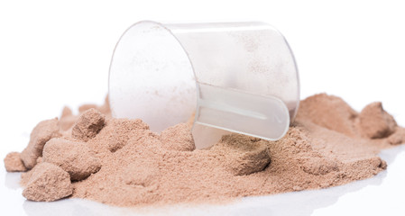 Protein powder and scoop