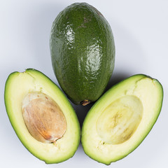 Fresh green avocado