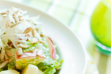 Crunchy Apple and Sunflower Seed Salad