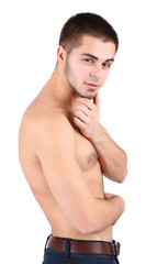 Obraz premium Handsome young man on light background