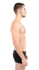 Fototapeta premium Handsome young man isolated on white