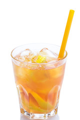 Fresh cocktail with lemon