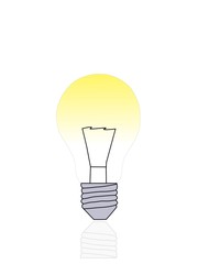Light lamps icon isolated on background