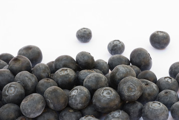 Bilberry fruit on a white background