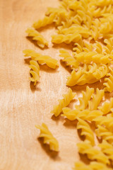 Uncooked macaroni