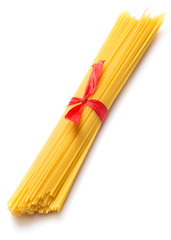 Uncooked spaghetti