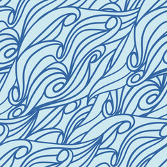 Fototapeta na wymiar Wave pattern seamless texture. Vector illustration/ EPS 8