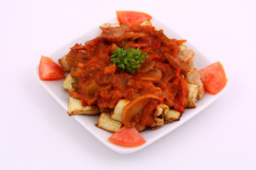 Kabak Kizartma Soslu