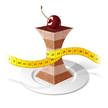 Shapely cherry cake