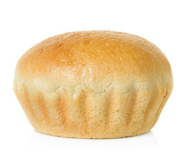 Large loaf of bread isolated on white