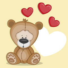 Bear with hearts