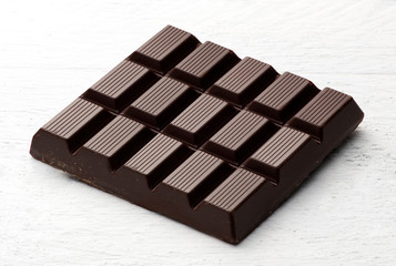Bar of dark chocolate