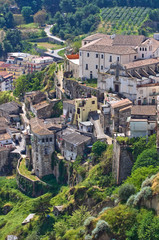 Fototapeta premium Panoramic view of Tursi. Basilicata. Italy.