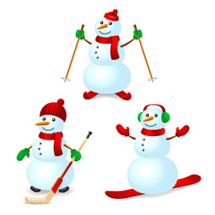 Sport snowman set