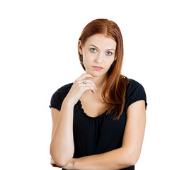 Fototapeta premium Bored unhappy woman