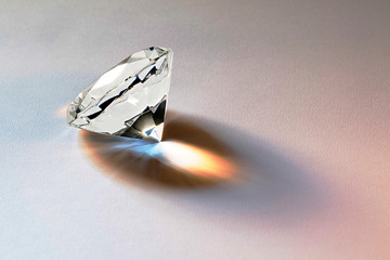 Faceted diamond