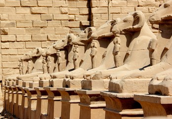 Avenue of the Sphinxes. Karnak Temple Complex, Luxor, Egypt.