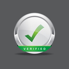 Verified Vector Icon Button © rizwanali3d