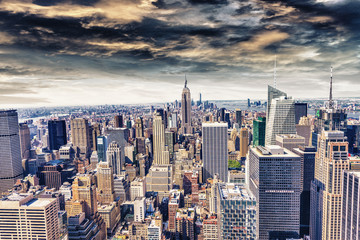 Beautiful view of  New York City skyline