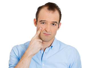 Man saying shame on you