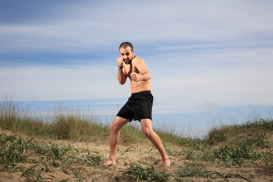 Martial Arts Instructor Exercise Outdoor