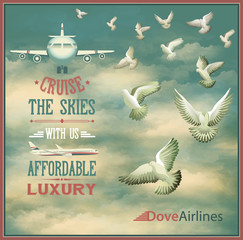 Vintage Airline Travel Poster