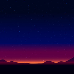 Fototapeta premium Night landscape