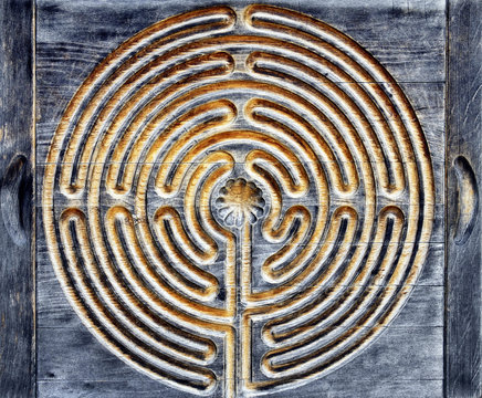 wooden maze