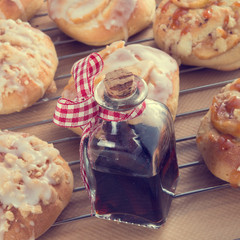 Rolls with jam - vintage style