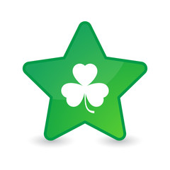 Star with clover icon