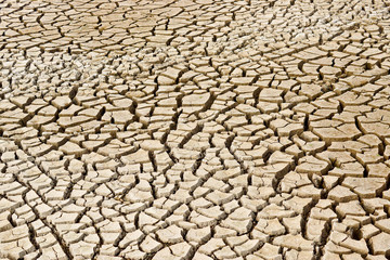 cracked earth / cracked ground / drought / river dried up