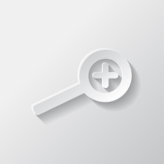 Fototapeta premium Zoom in icon. Search loupe.