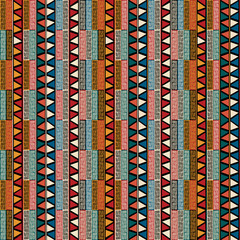 Strip ethnic seamless pattern