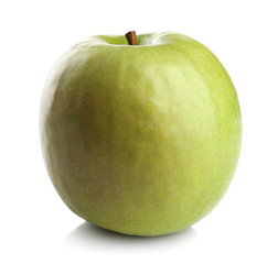 Fresh green apple, isolated on white