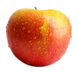 Fresh red apple, isolated on white