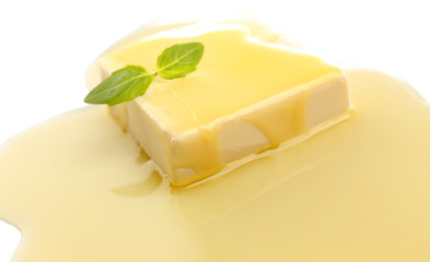 Tasty butter isolated on white