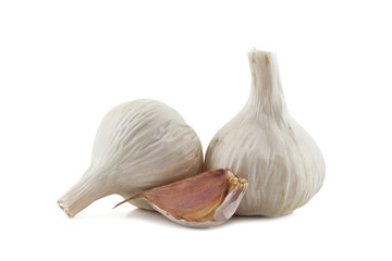 two cloves of garlic and garlic clove