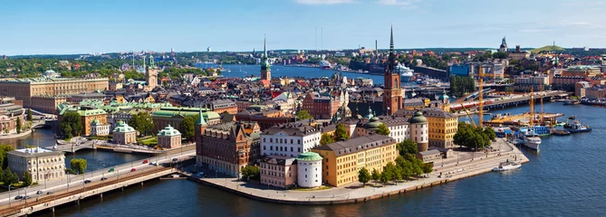 Fotobehang Stockholm stad in Zweden © prescott09