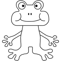 Funny Little Comic Frog