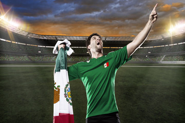 Fototapeta na wymiar Mexican soccer player
