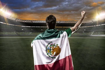 Foto auf Acrylglas Fußball mexikanischer Fußballspieler