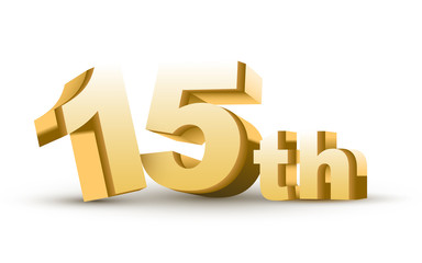 3d anniversary, 15th
