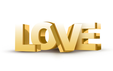 3D LOVE text