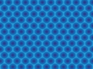 Blue circular hypnotic pattern