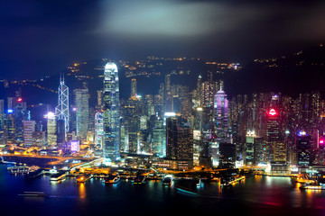 Obraz na płótnie Canvas Hong Kong central business district